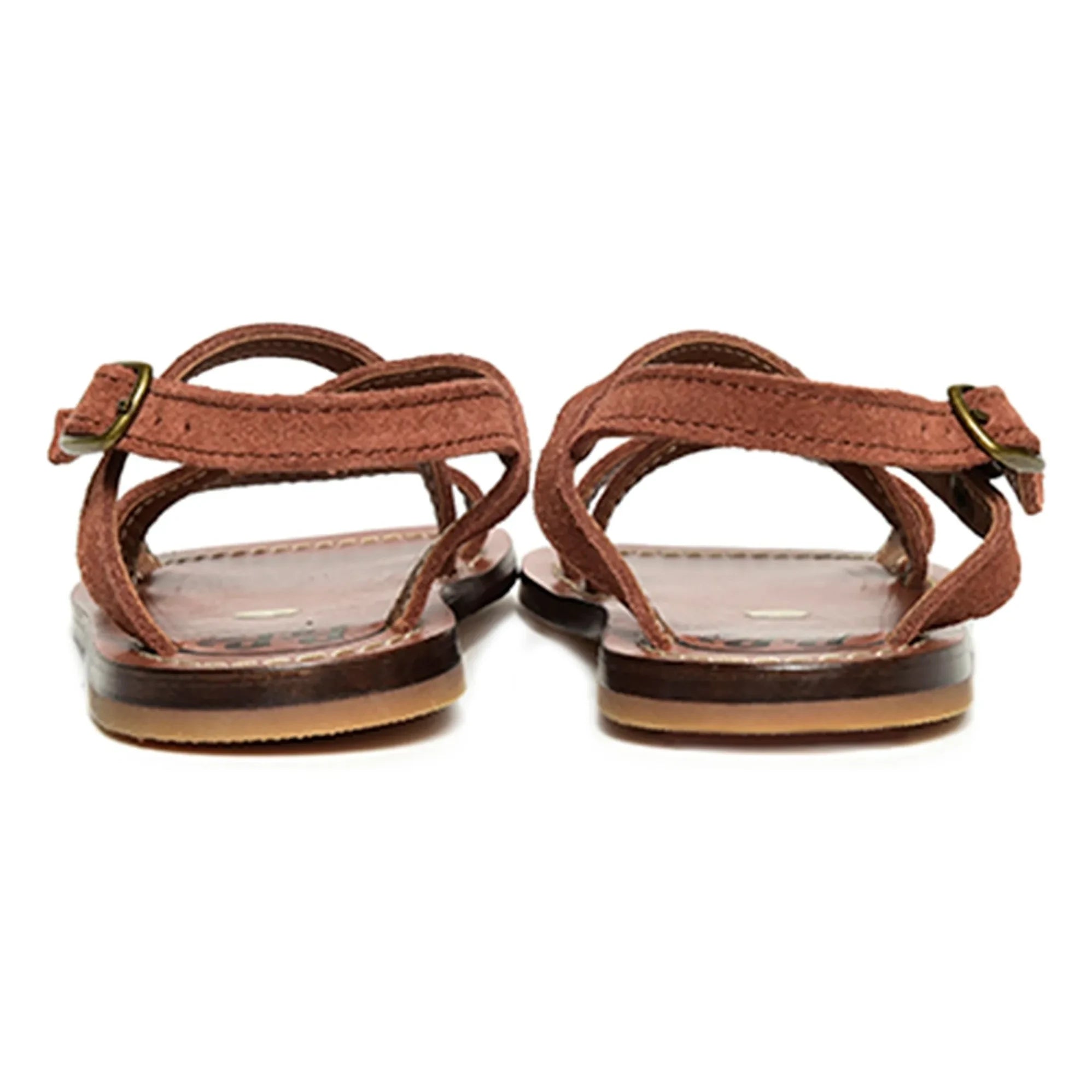 Pèpè - Sandalias con tiras cruzadas | Marrón