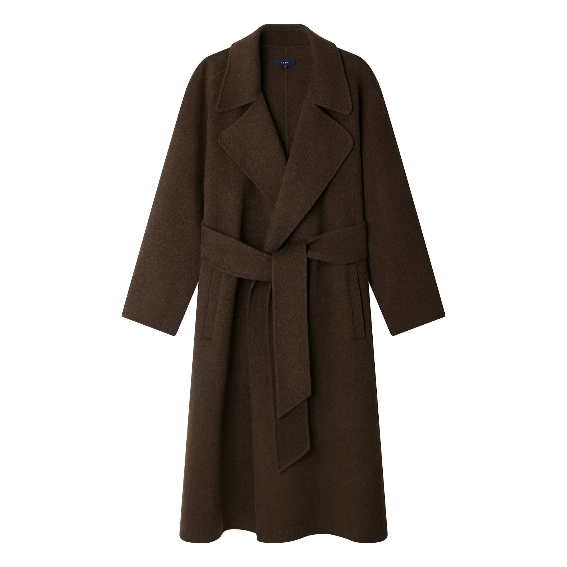 Soeur - Harvard Lana de chaqueta | Caqui-marrón