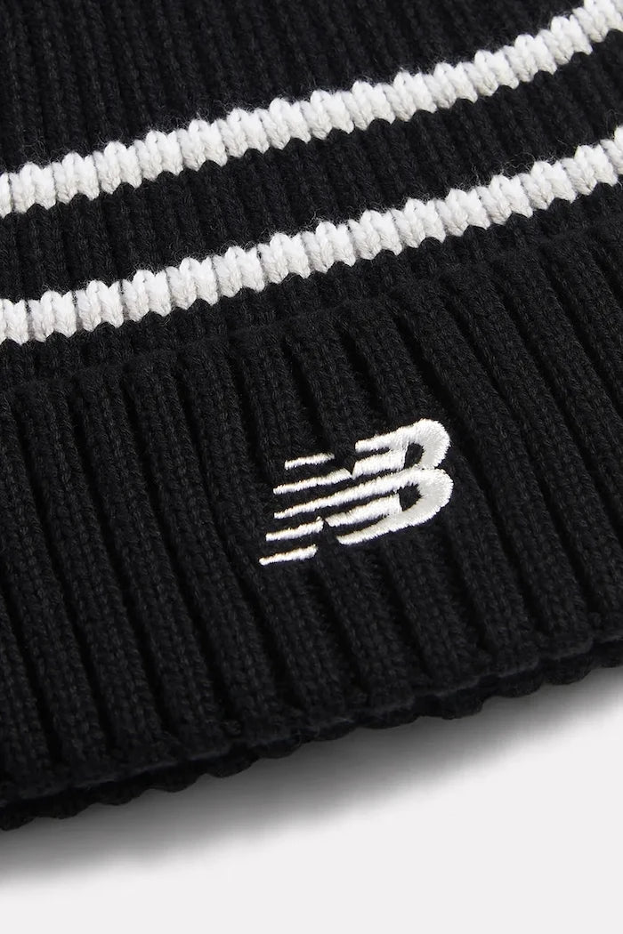 Gorro New Balance de algodón con pompón para niños