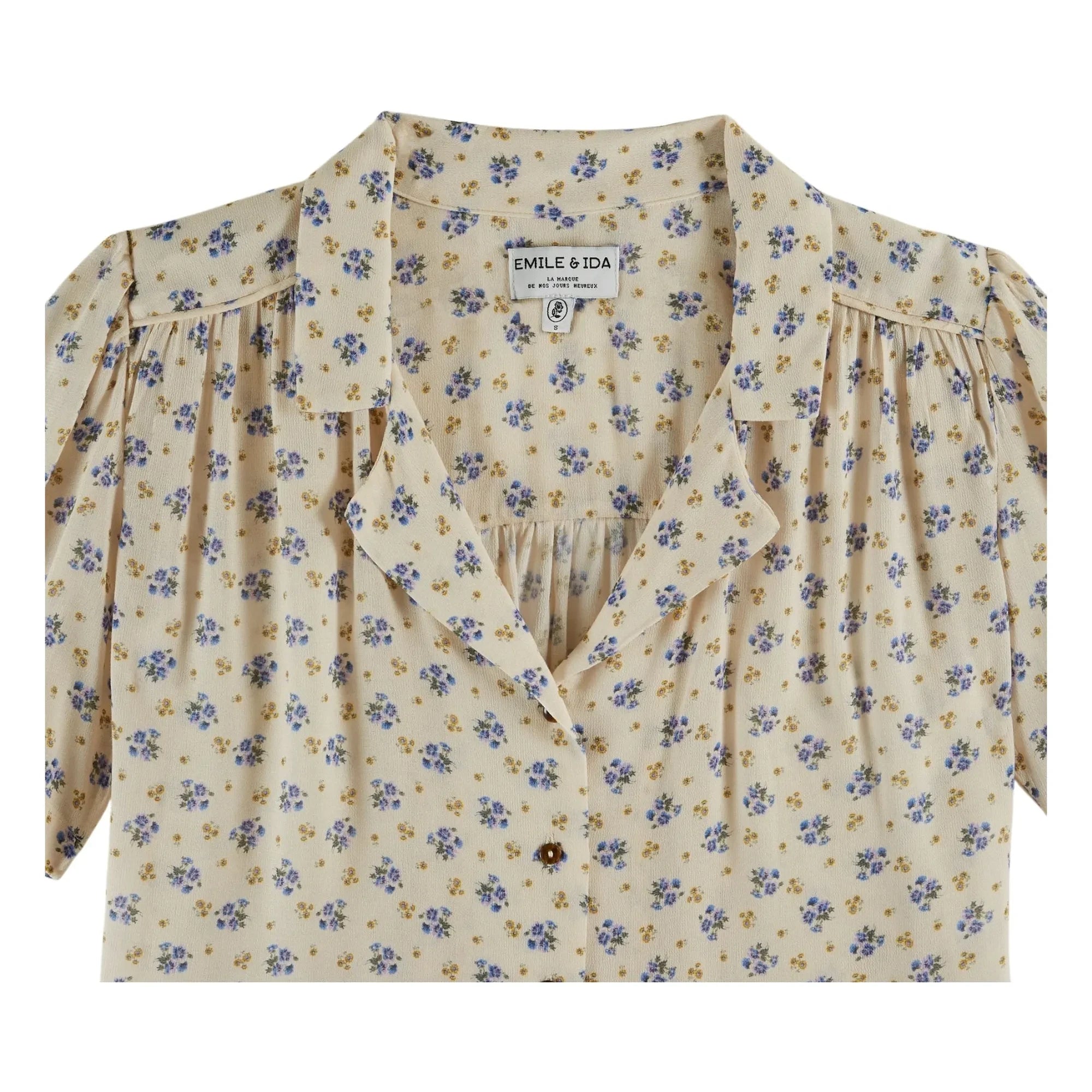 Emile et Ida - Blusa estampada | Azul