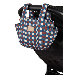 Nobodinoz - Bolso organizador de cochecito Hyde Park Mosaic | Azul