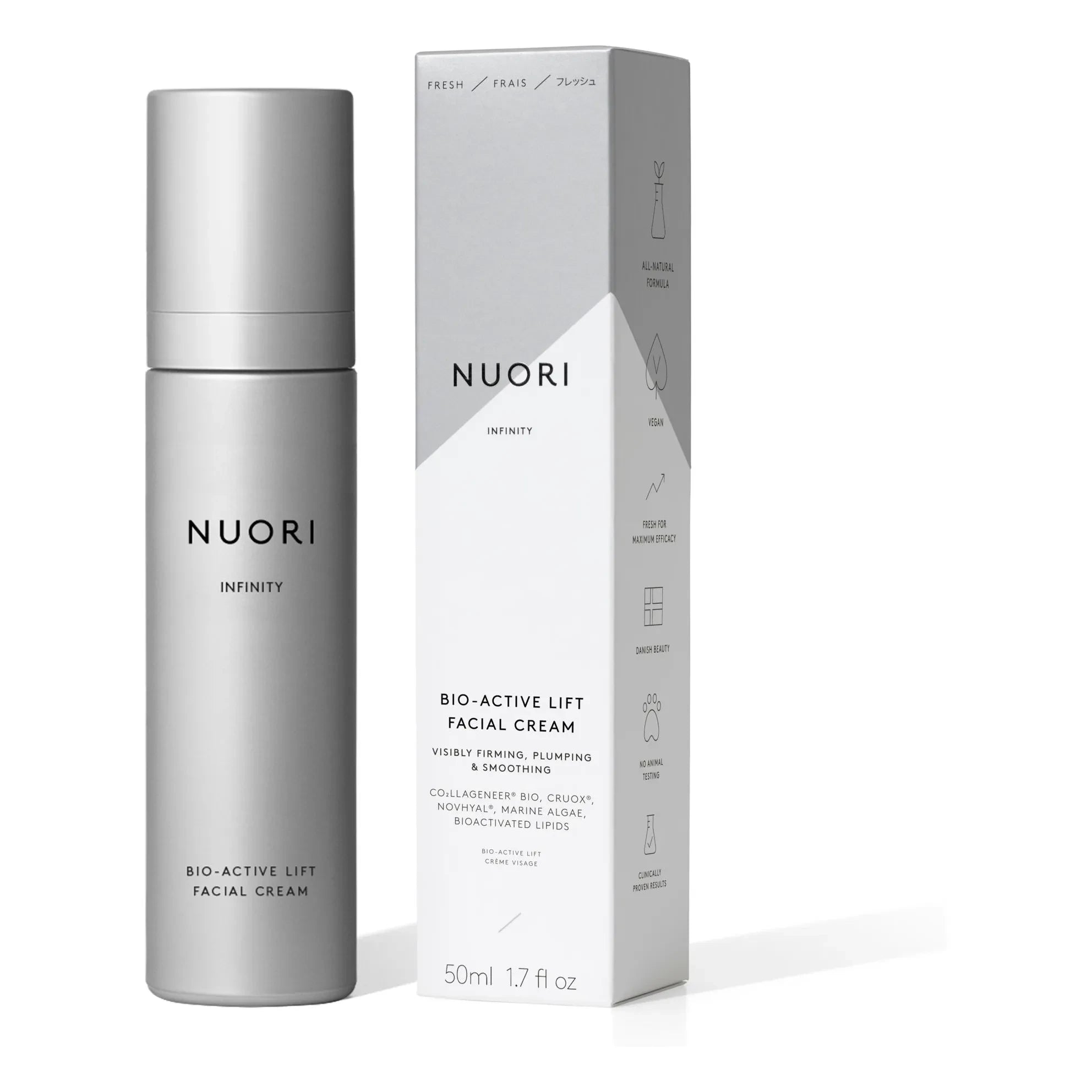 Nuori - Crema Facial Reafirmante Bioactiva Infinity - 50 ml