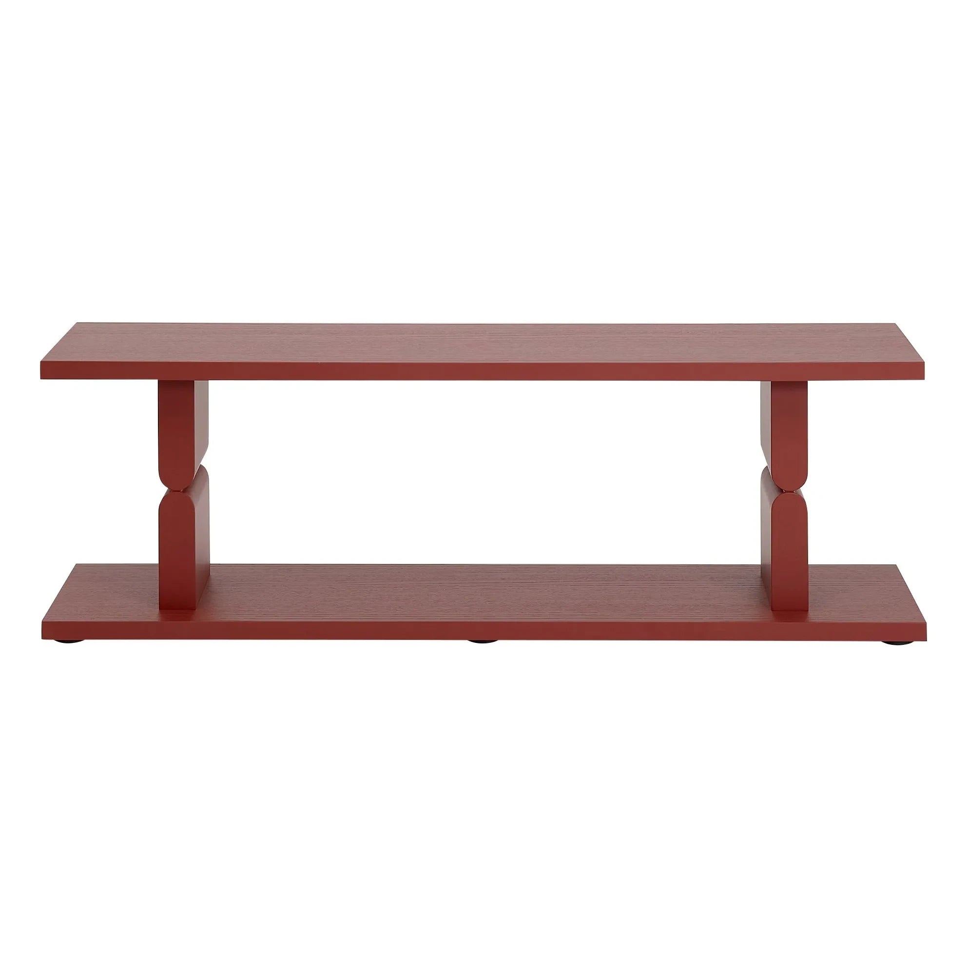 Nobodinoz - Estantería de madera pintada Noon | Rouge Brun
