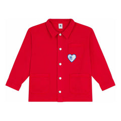Petit Bateau - Chaqueta de trabajo de mezclilla | Bermellón