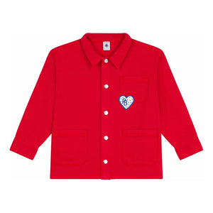 Petit Bateau - Chaqueta de trabajo de mezclilla | Bermellón