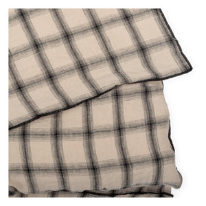 Le Monde Sauvage - Funda nórdica de lino lavado Highland | Rosa beige