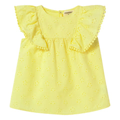 Cozmo - Vestido bordado Sohpia | Amarillo