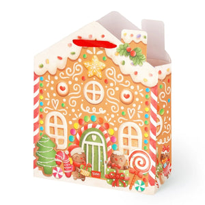 Legami - Bolsa de regalo de Navidad de casa de jengibre - Grande