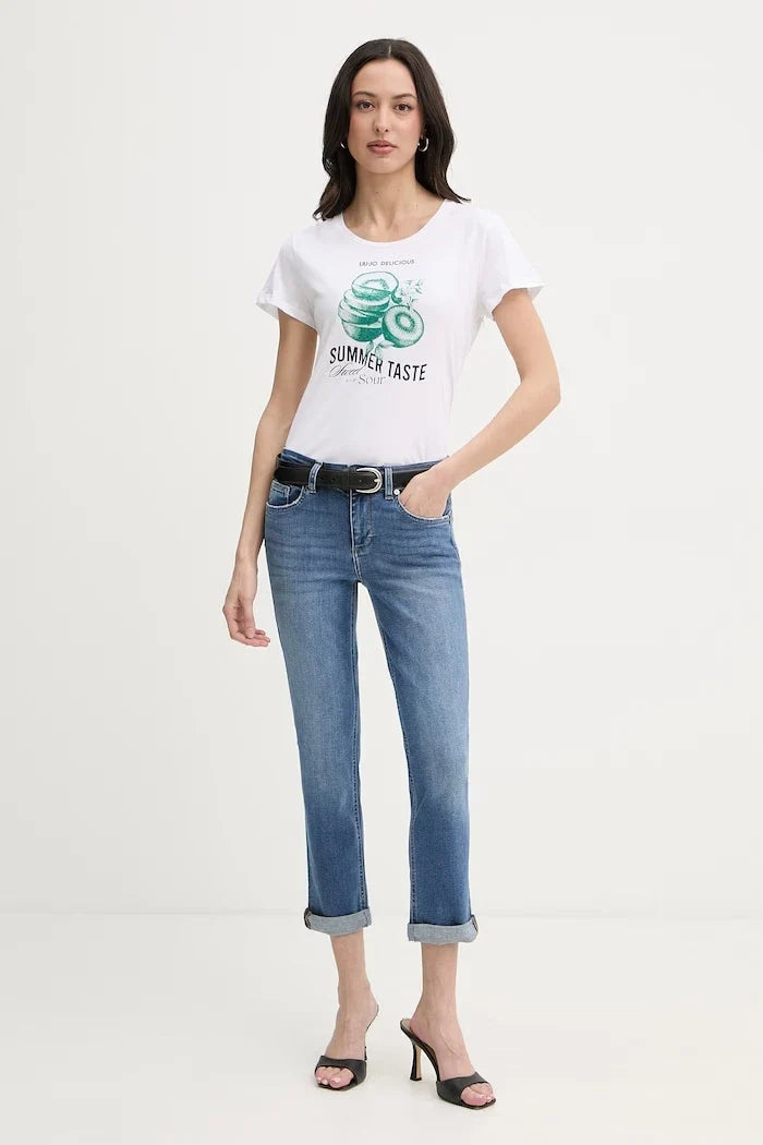 Camiseta de algodón para mujer Liu Jo