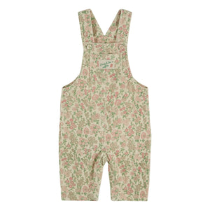 Emile et Ida - Çiçek Desenli Kadife Bebek Salopeti | Bej
