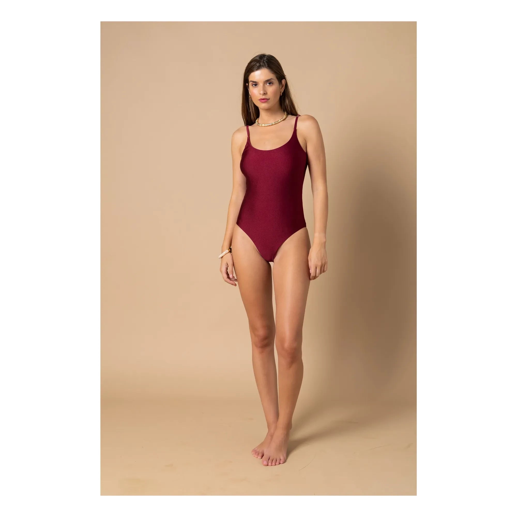 Alma Deia - Traje de baño de una pieza Vera | Burdeos
