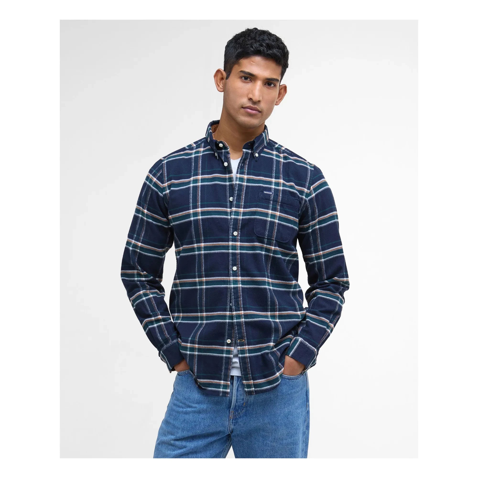 Barbour - Camisa a cuadros Ronan | Azul Petróleo