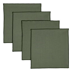 Comunidad de bienes - Servilleta de Lino Lavado - Set de 4 | Caqui