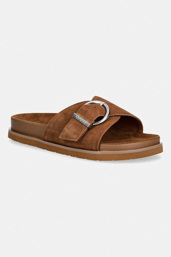 Zapatillas de mujer de ante con puntera abierta Mardale de Gant