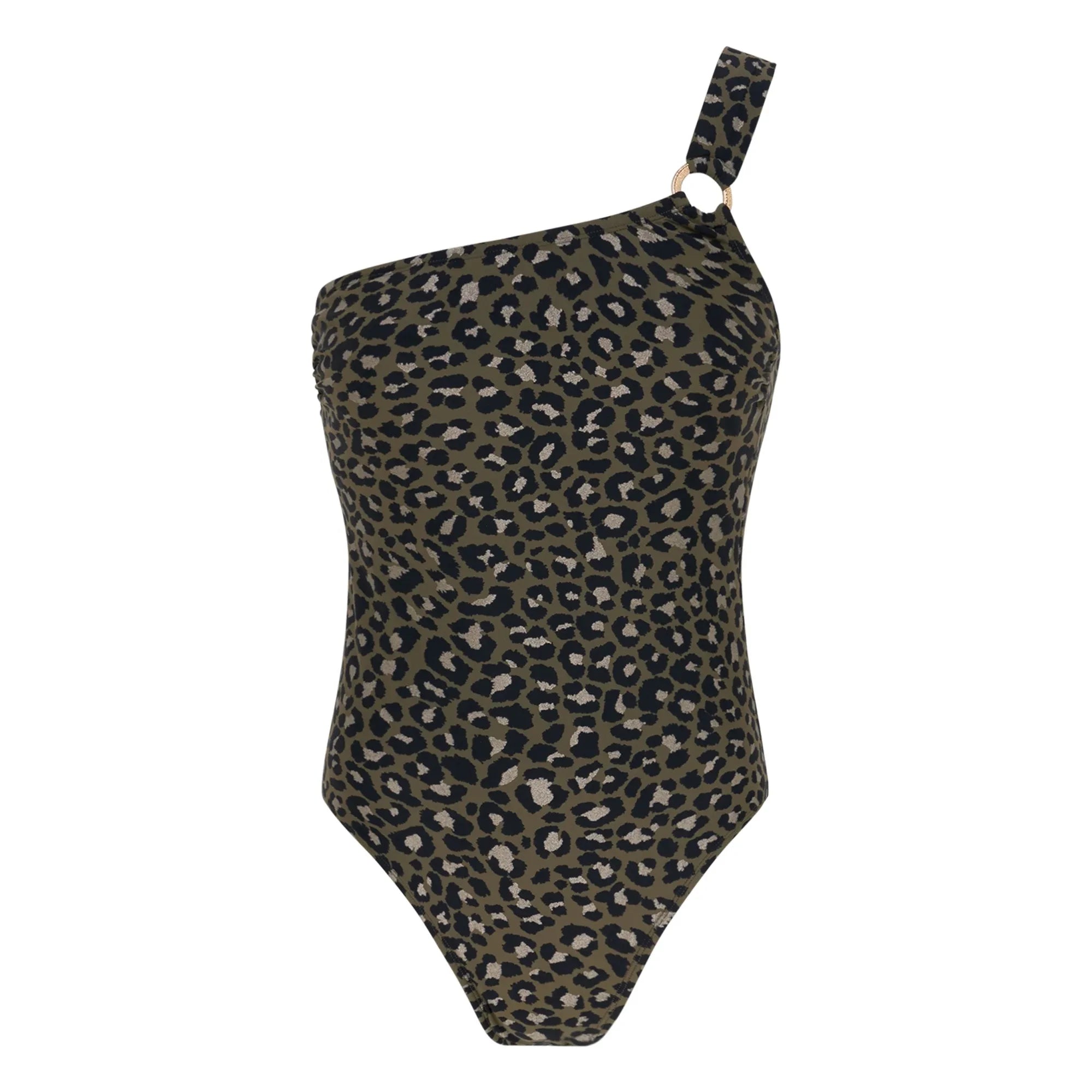 Lison Paris - Bañador de una pieza Tanzania Leopardo | Caqui