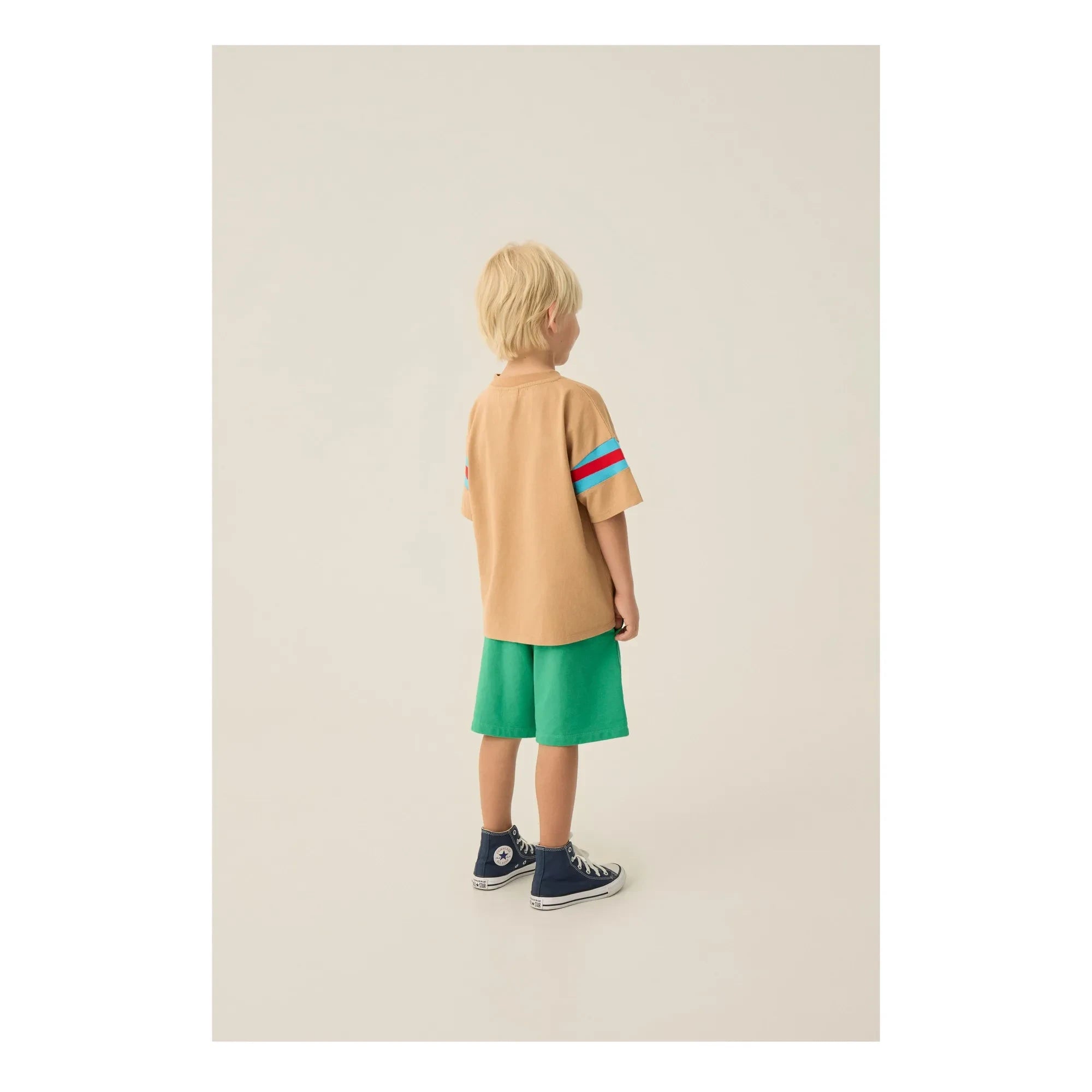 The Campamento - Camiseta Rayas Contraste | Camel