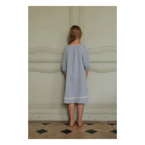 Risu Risu - Camisón de algodón orgánico Ostuni | Azul pálido