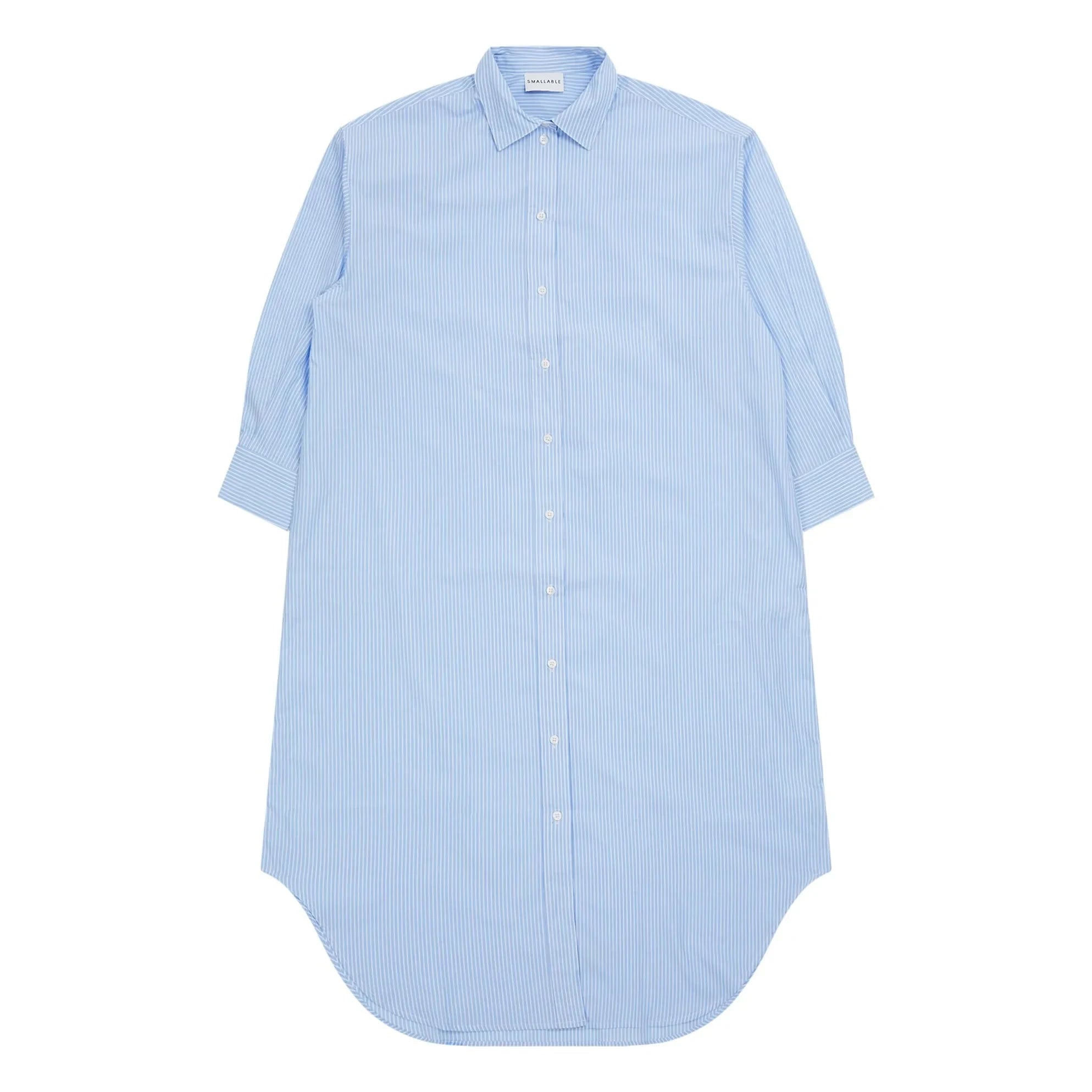 Smallable Mujer - Vestido camisa de rayas Melissa | Azul claro