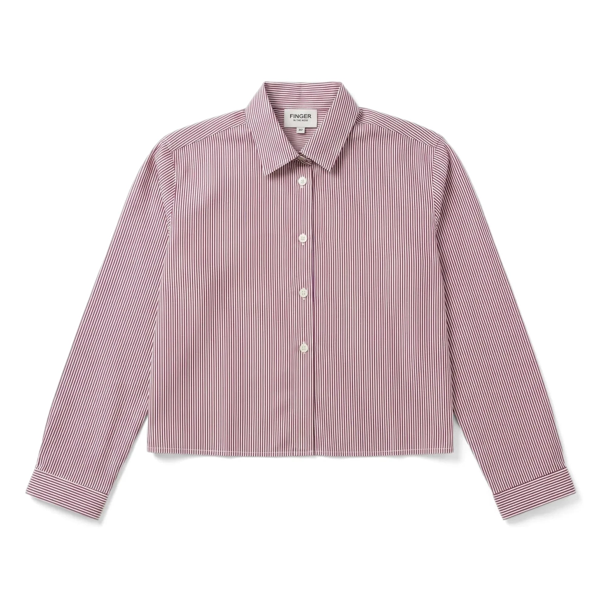 Finger in the nose - Camisa Corta a Rayas | Rojo ladrillo