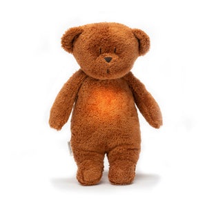Moonie - Oso de peluche musical y luz nocturna Caramel