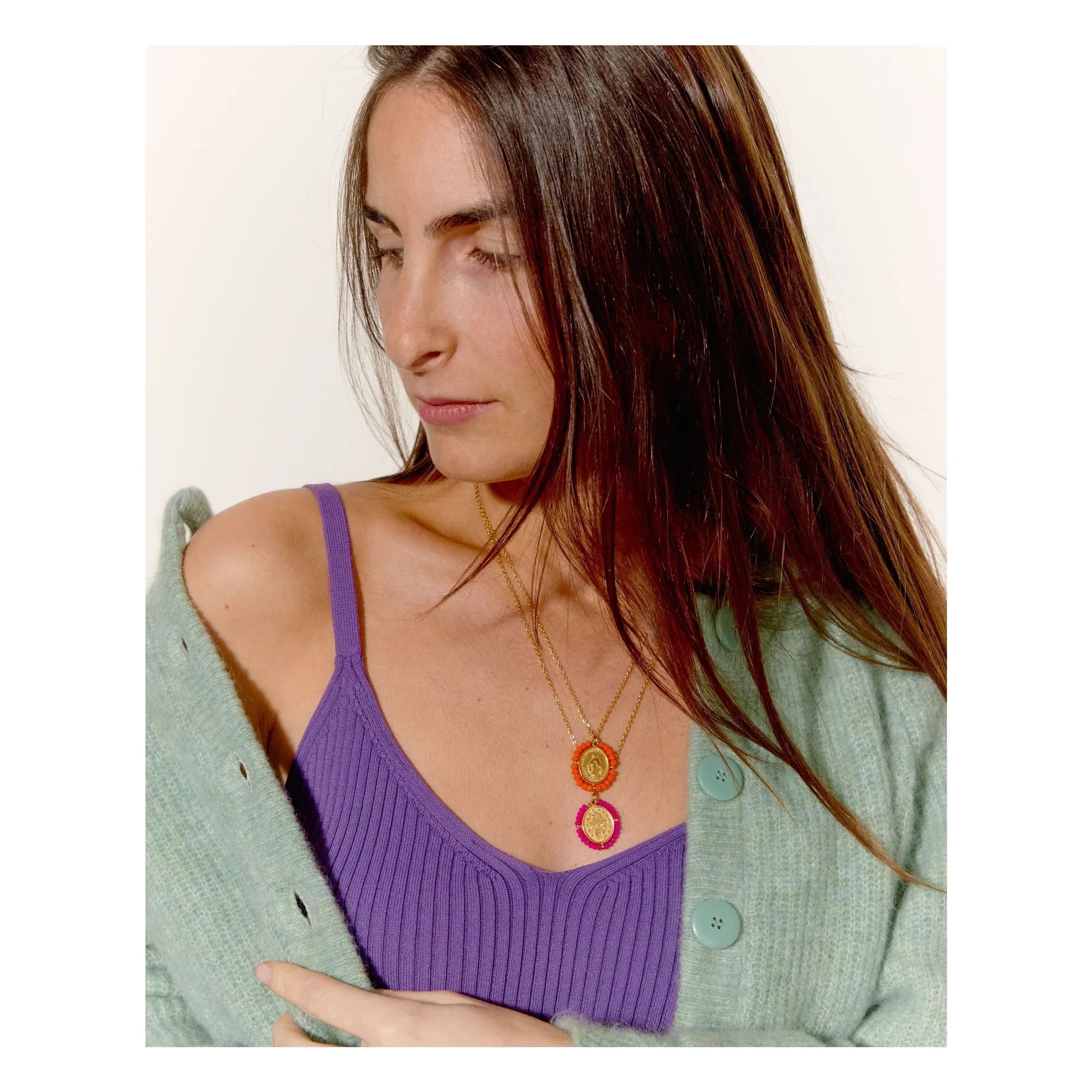 Collar Palas - Santa María | Naranja