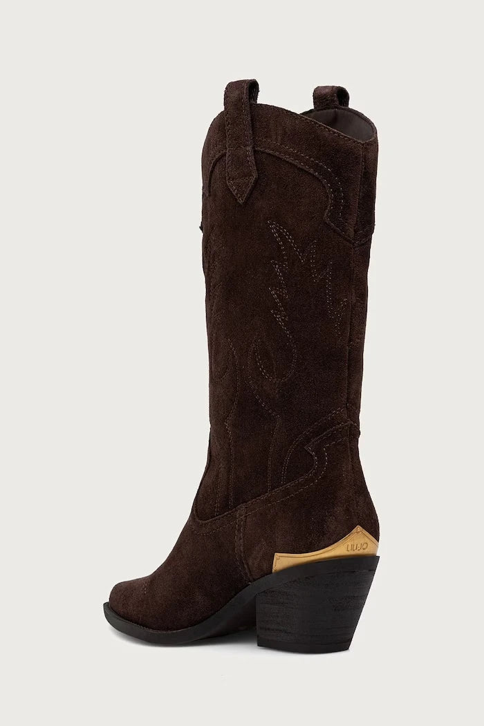 Botas cowboy de mujer de ante AUSTIN 05