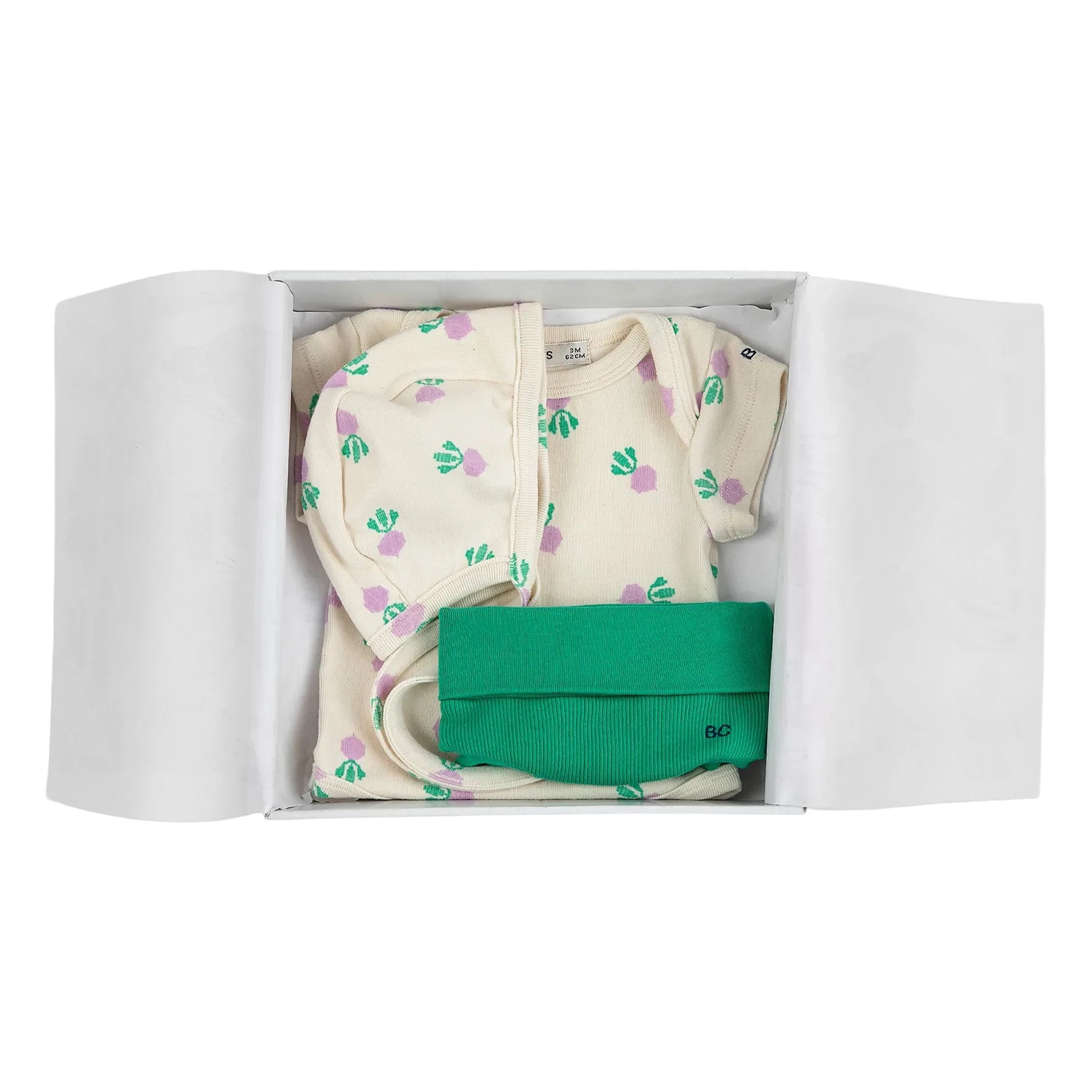 Bobo Choses - Conjunto de body Beguiled de algodón orgánico y pantalón corto Beetroot | Crudo