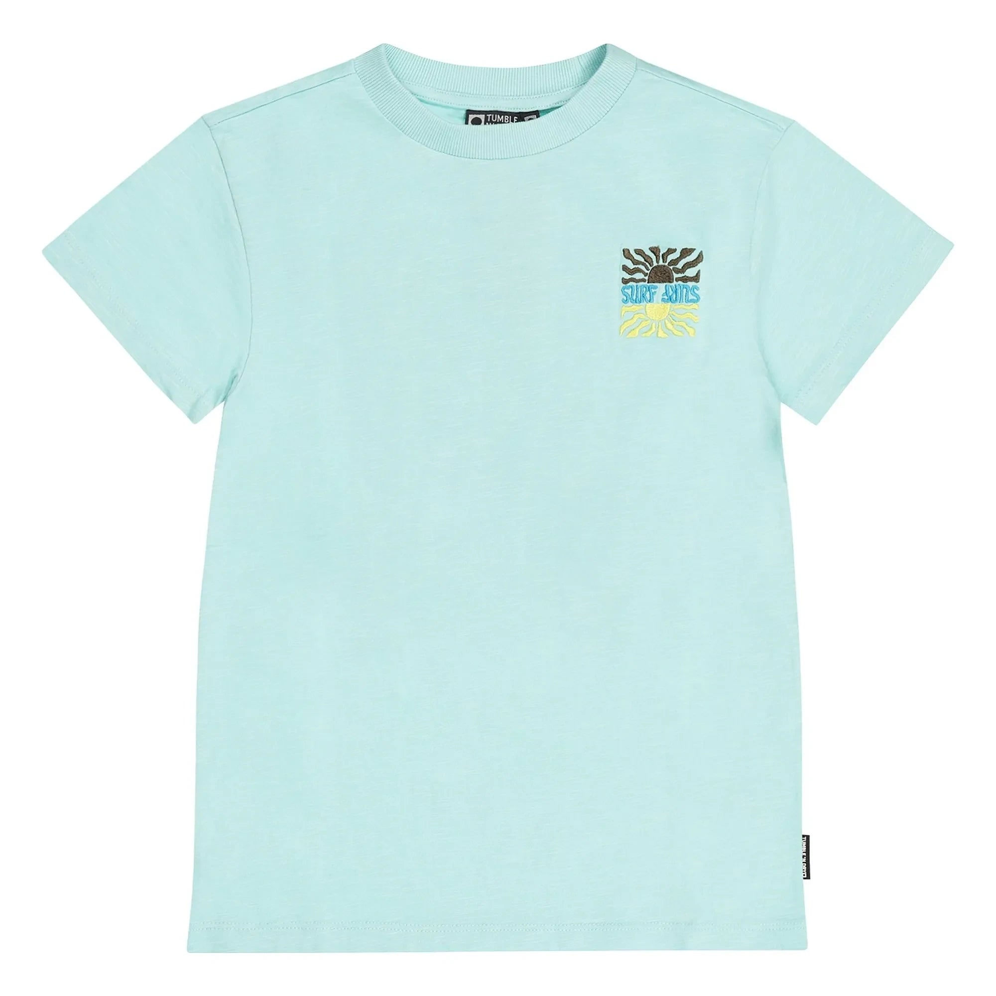 Tumble N'Dry - Camiseta de algodón orgánico Reef Sunset | Azul claro
