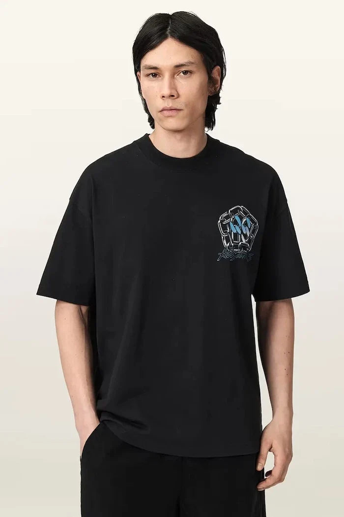 Camiseta básica de hombre AllSaints AFFIX con lino