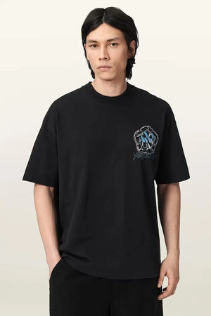 Camiseta básica de hombre AllSaints AFFIX con lino