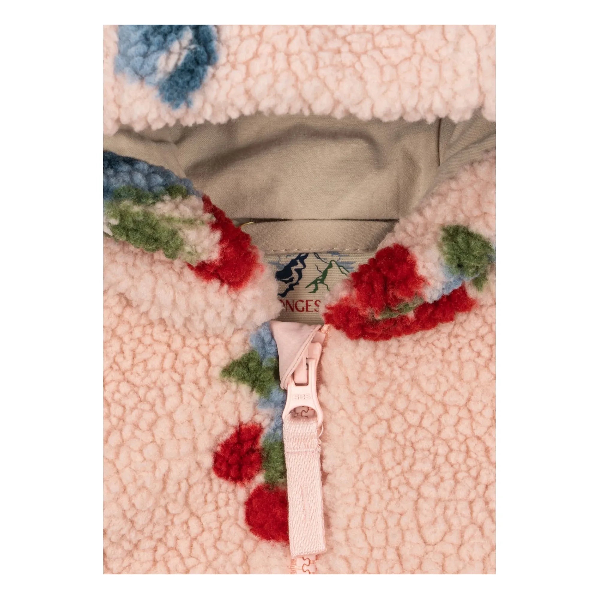 Konges Sløjd - Gorro aviador Sherpa Jody Cerezas Fibras Recicladas | Rosa