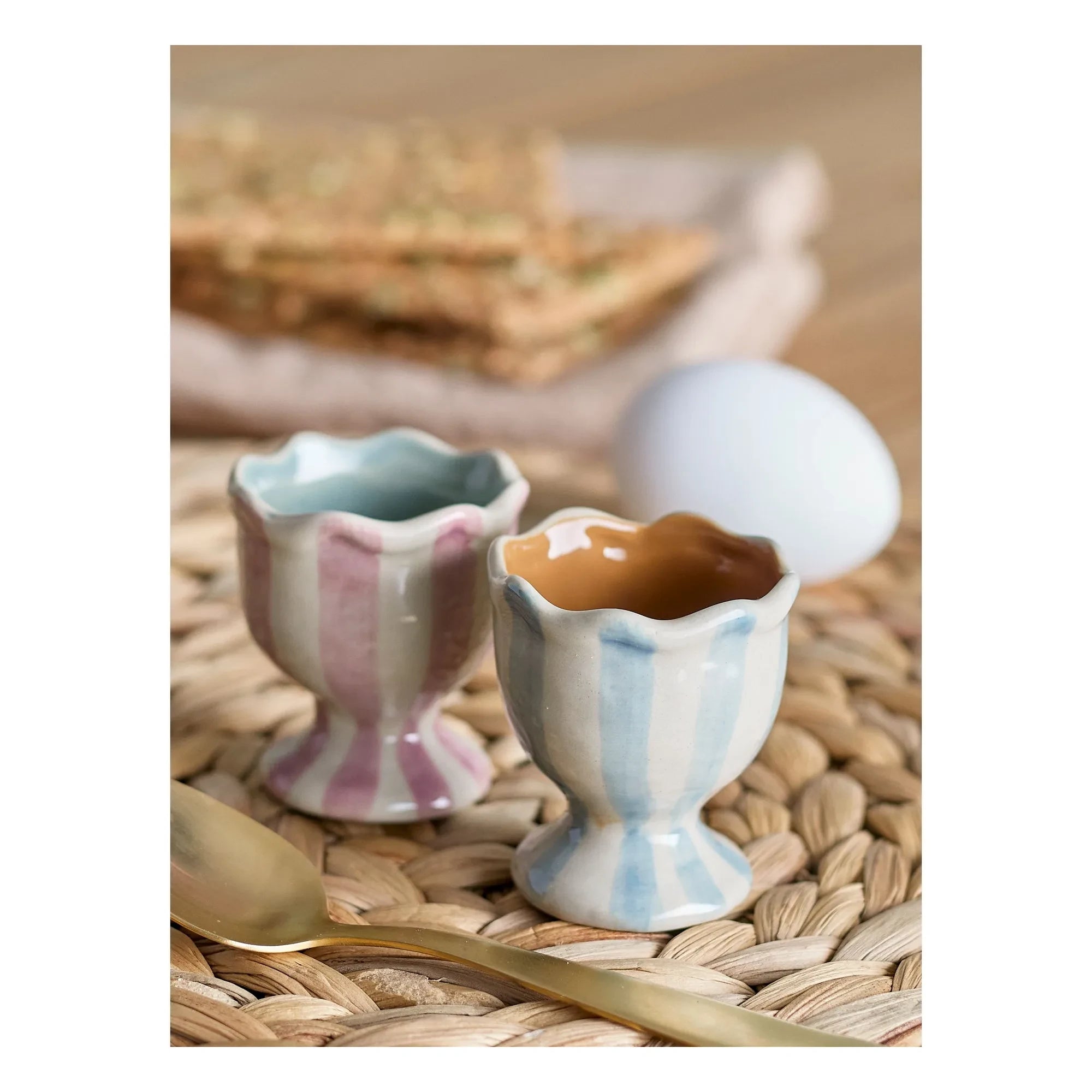 Bloomingville - Hueveras de gres Willa - Set de 2