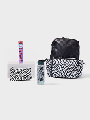 Smiggle - Checkered  4'lü Okul Çanta Seti