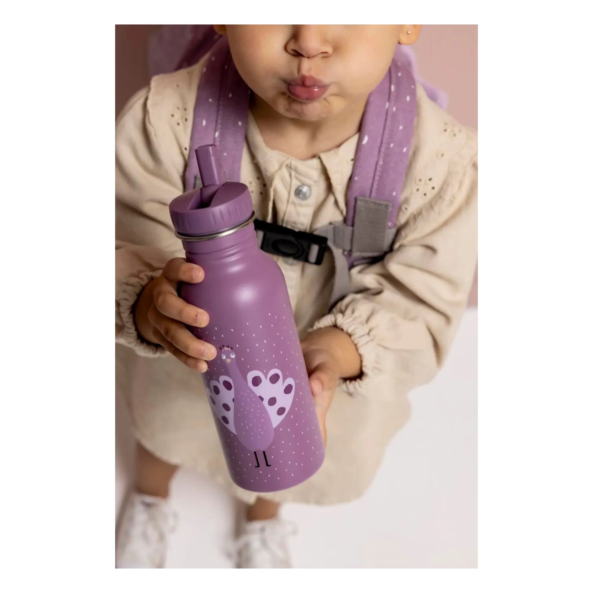 Trixie - Mrs. Peacock 500 ml su şişesi | Mor