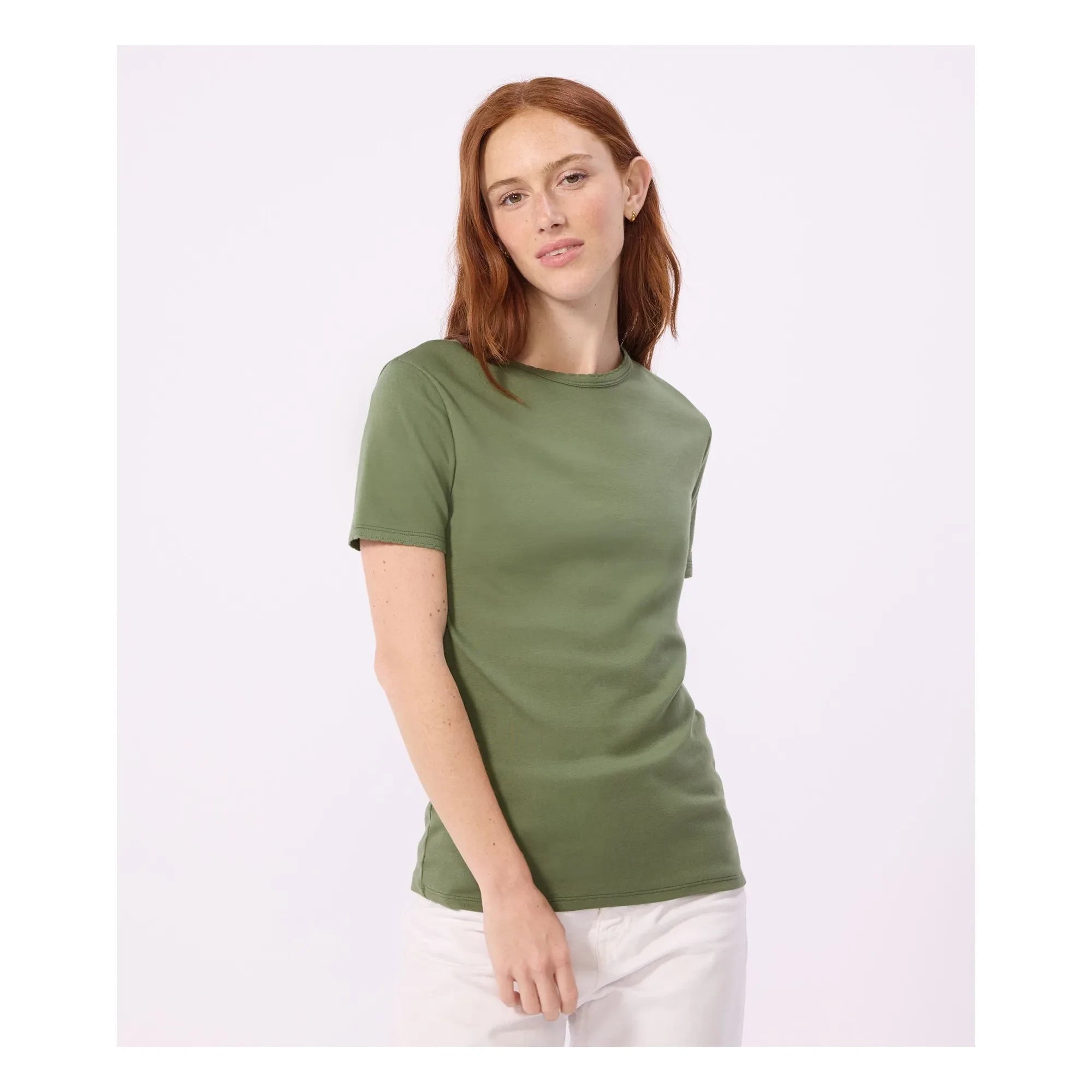 Petit Bateau - Camiseta icónica de algodón orgánico | Caqui