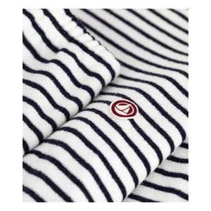 Petit Bateau - Pijama de toalla de rayas | Crudo