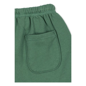 Konges Sløjd - Pantalones cortos de chándal con puntos de algodón orgánico unisex | Verde