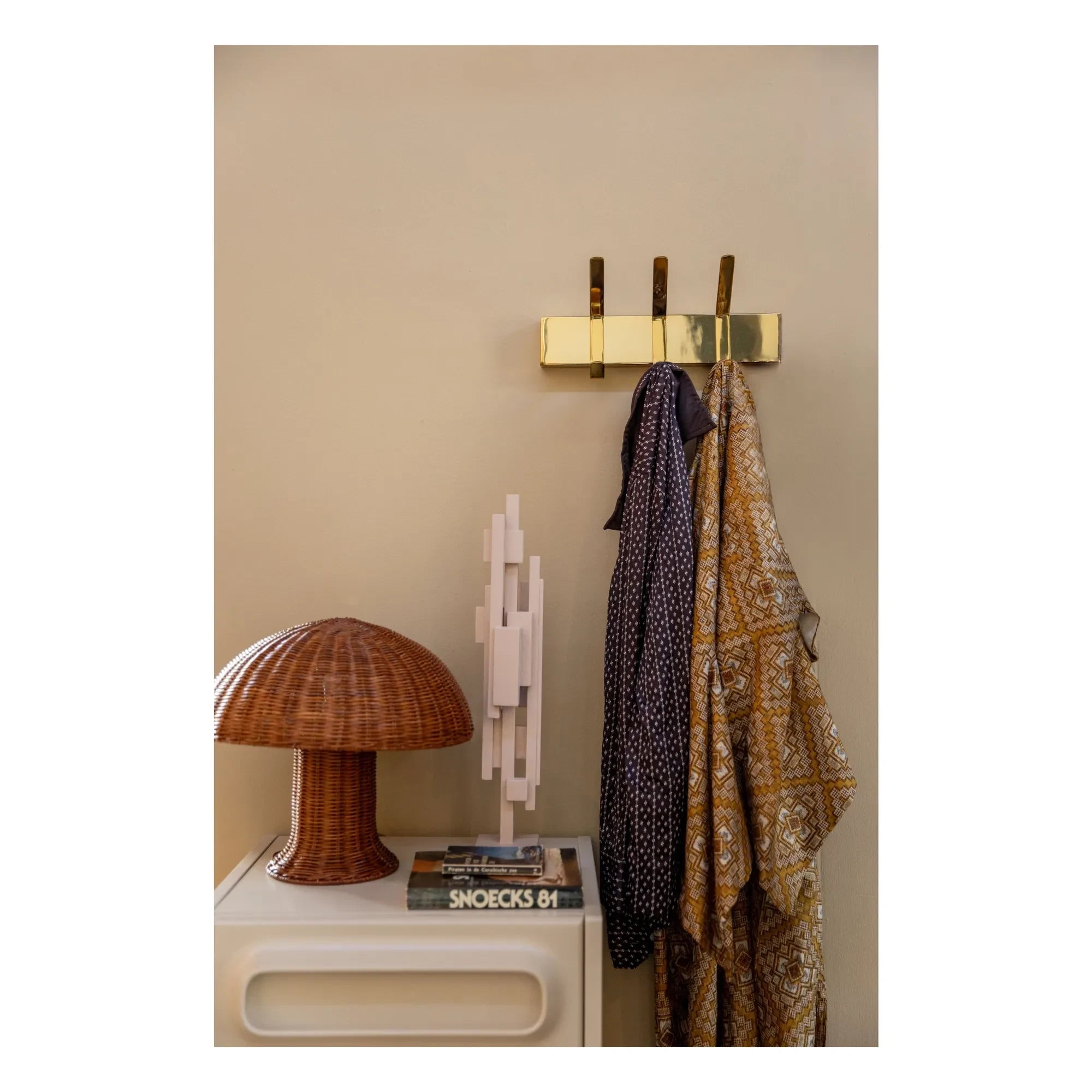 HKliving - Lámpara de mesa de mimbre