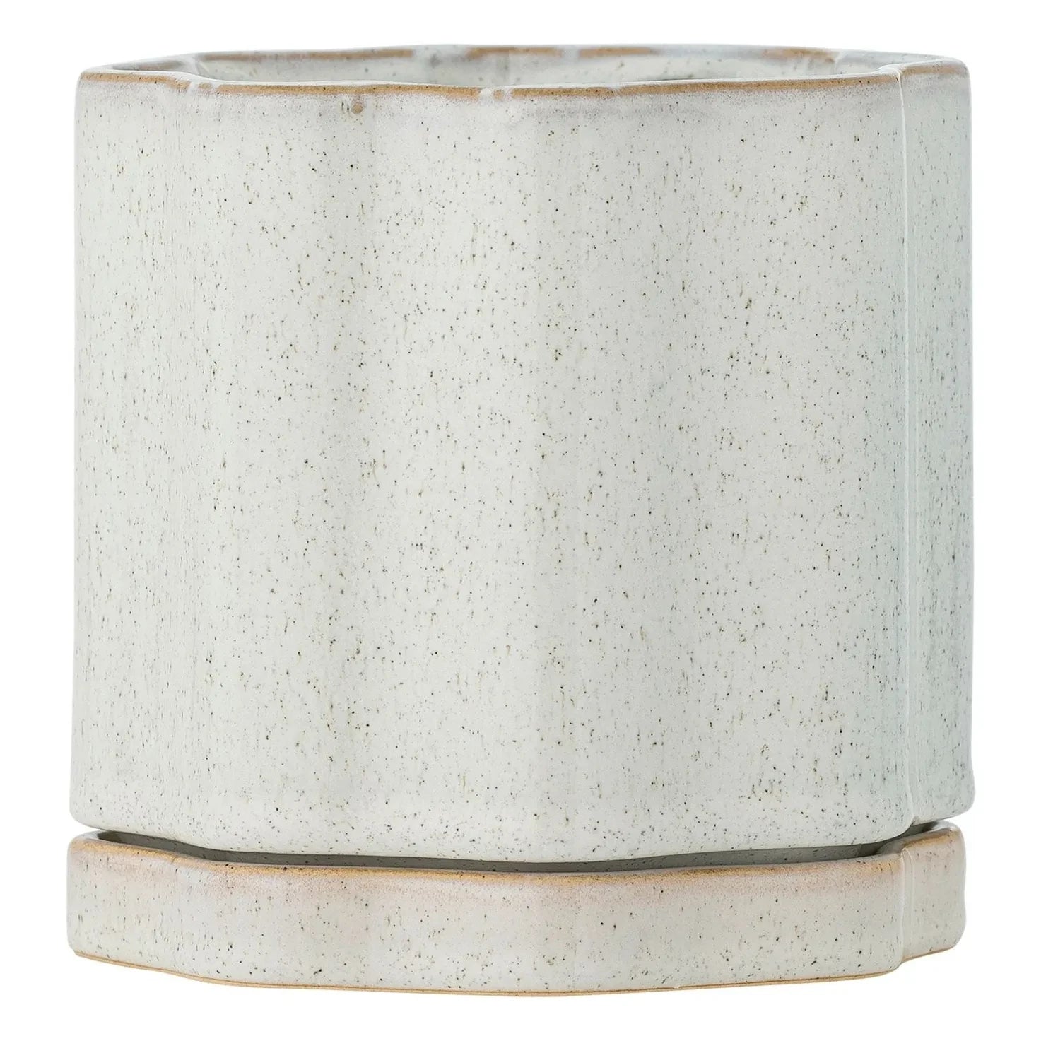 Bloomingville - Maceta de gres Argyle | Gris