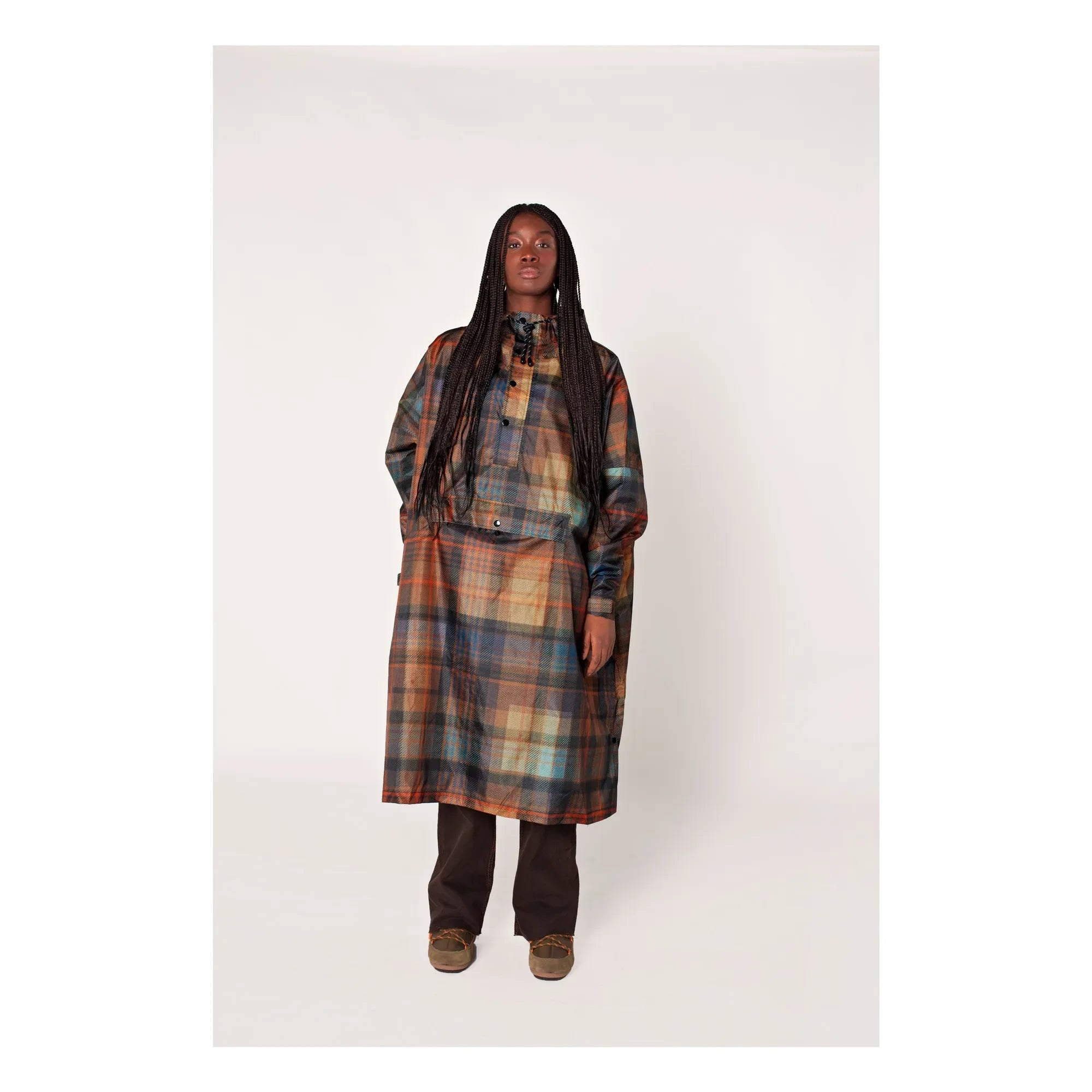 Rainkiss - Capa de lluvia Tartan - Colección mujer | Naranja
