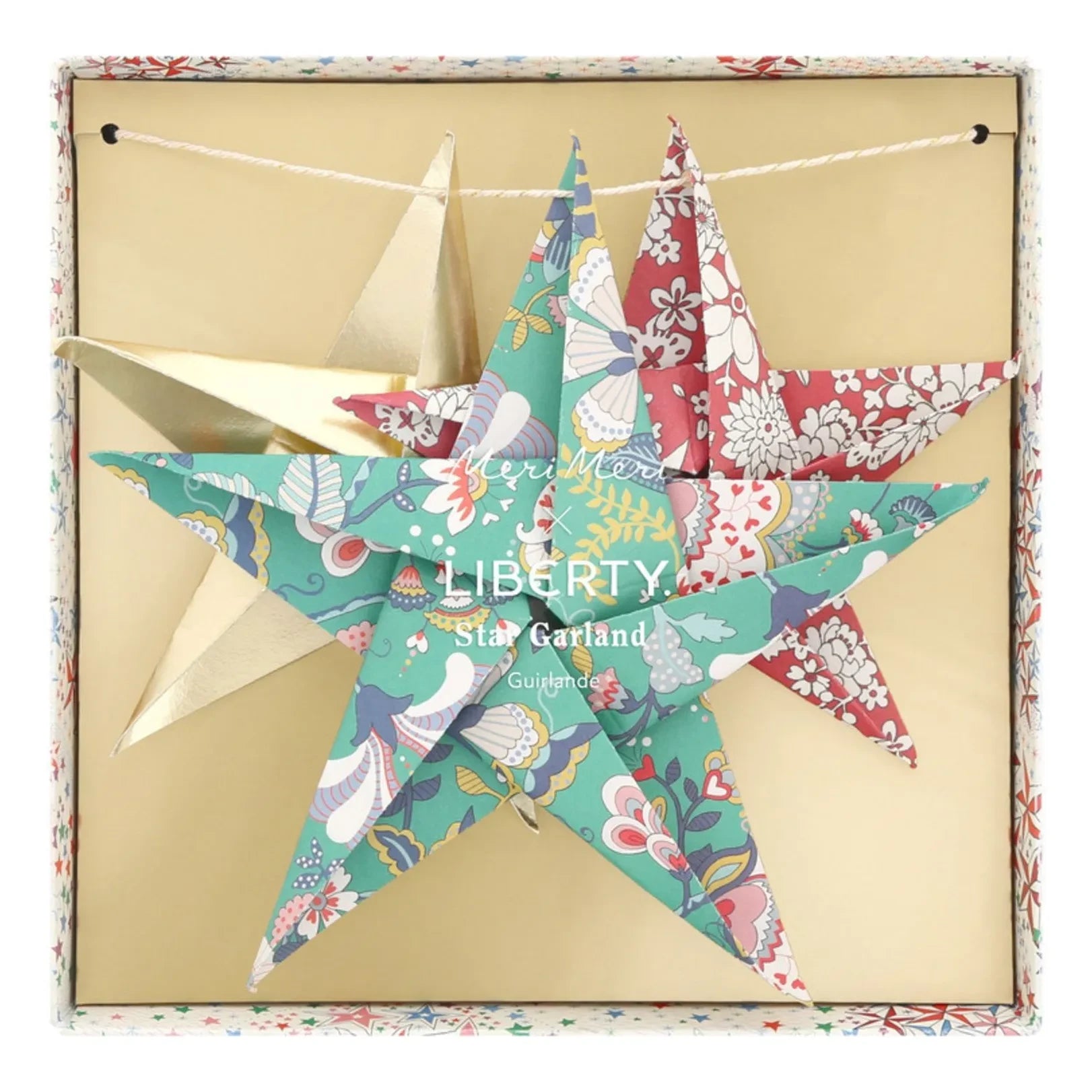 Meri Meri - Guirnalda de estrellas Liberty x Meri Meri