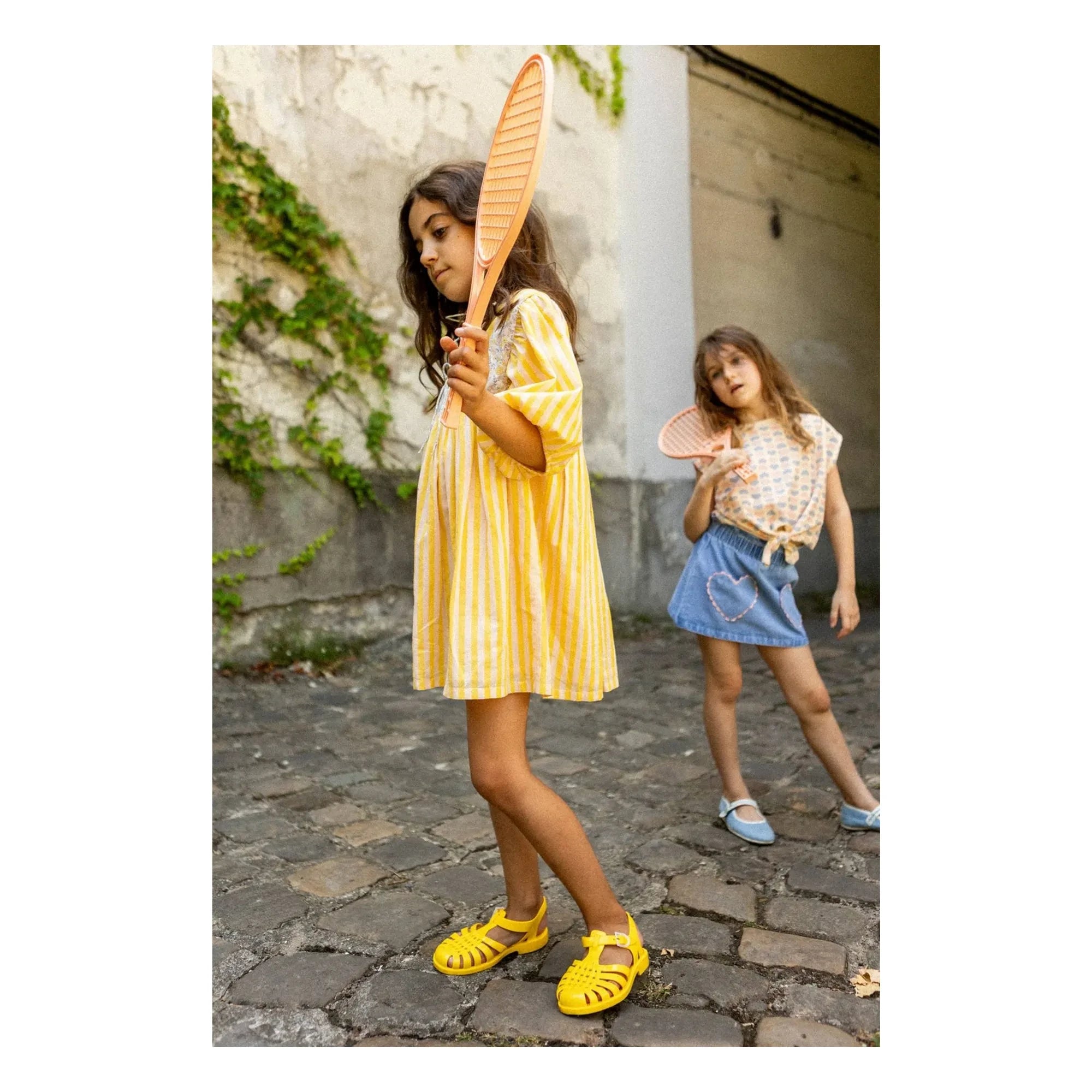 Louis Louise - Vestido de rayas Pauly | Amarillo