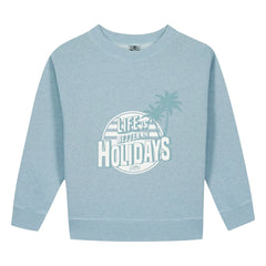 Bonton - Sweat Smile Holidays | Azul claro