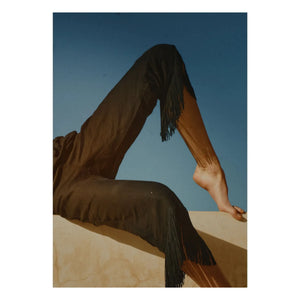 Vanessa Sposi - Pantalones con borlas de lino | Negro