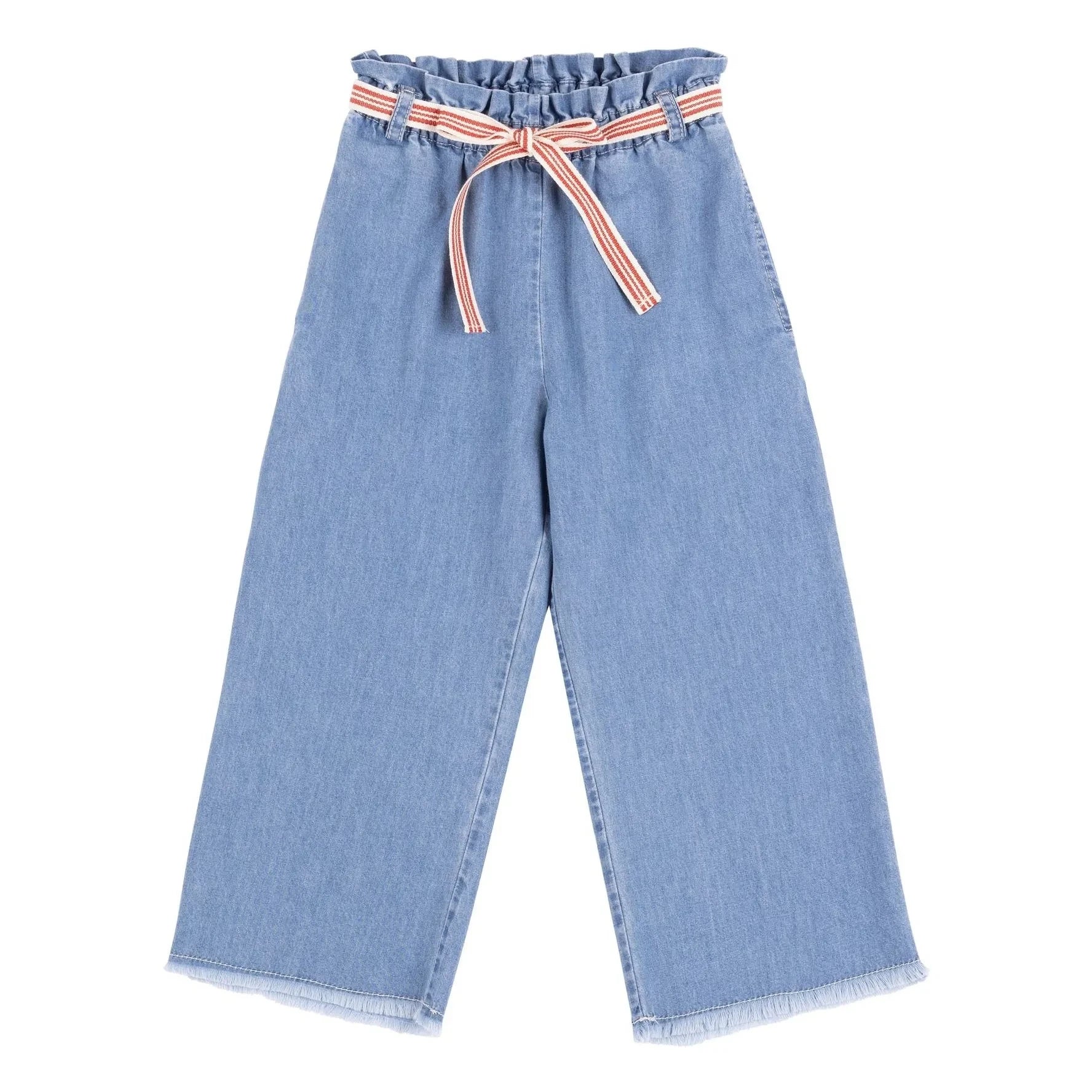 Babe & Tess - Jeans de Lazo Ancho Love | Azul Claro