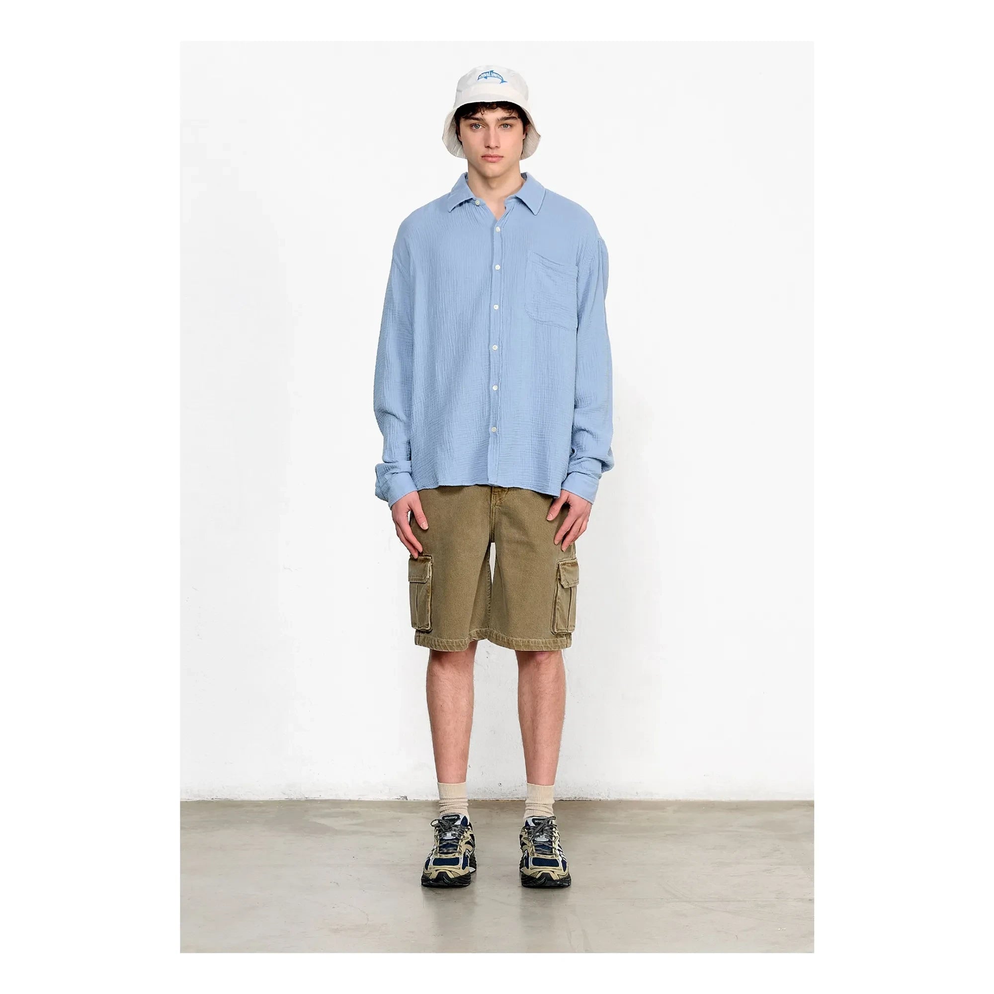 Edmmond Studios - Camisa a presión azul