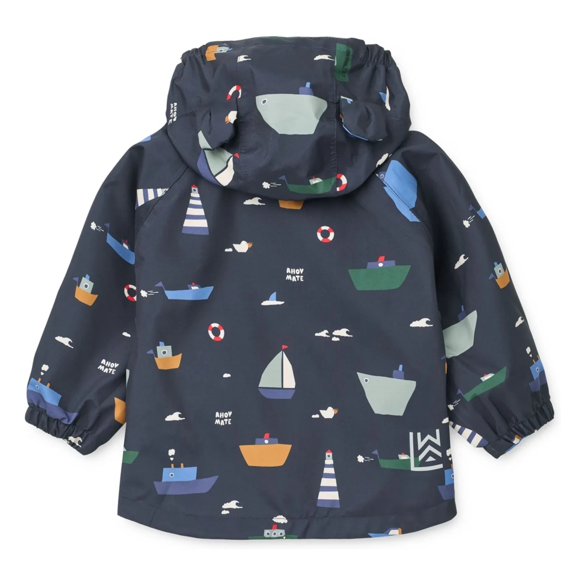 Liewood - Conjunto de lluvia de fibra reciclada Manu Bateaux | Azul marino