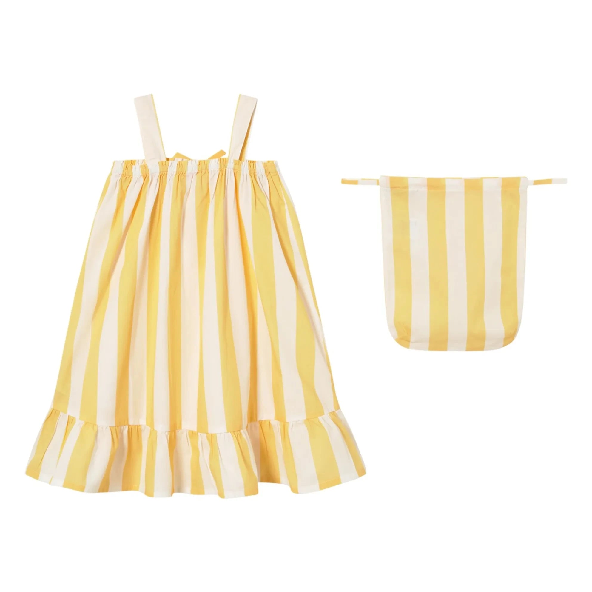 Tinycottons - Vestido Rayado | Amarillo