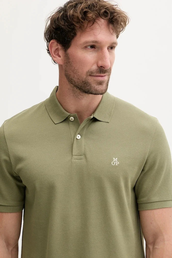 Camiseta de algodón con cuello Marc O'Polo