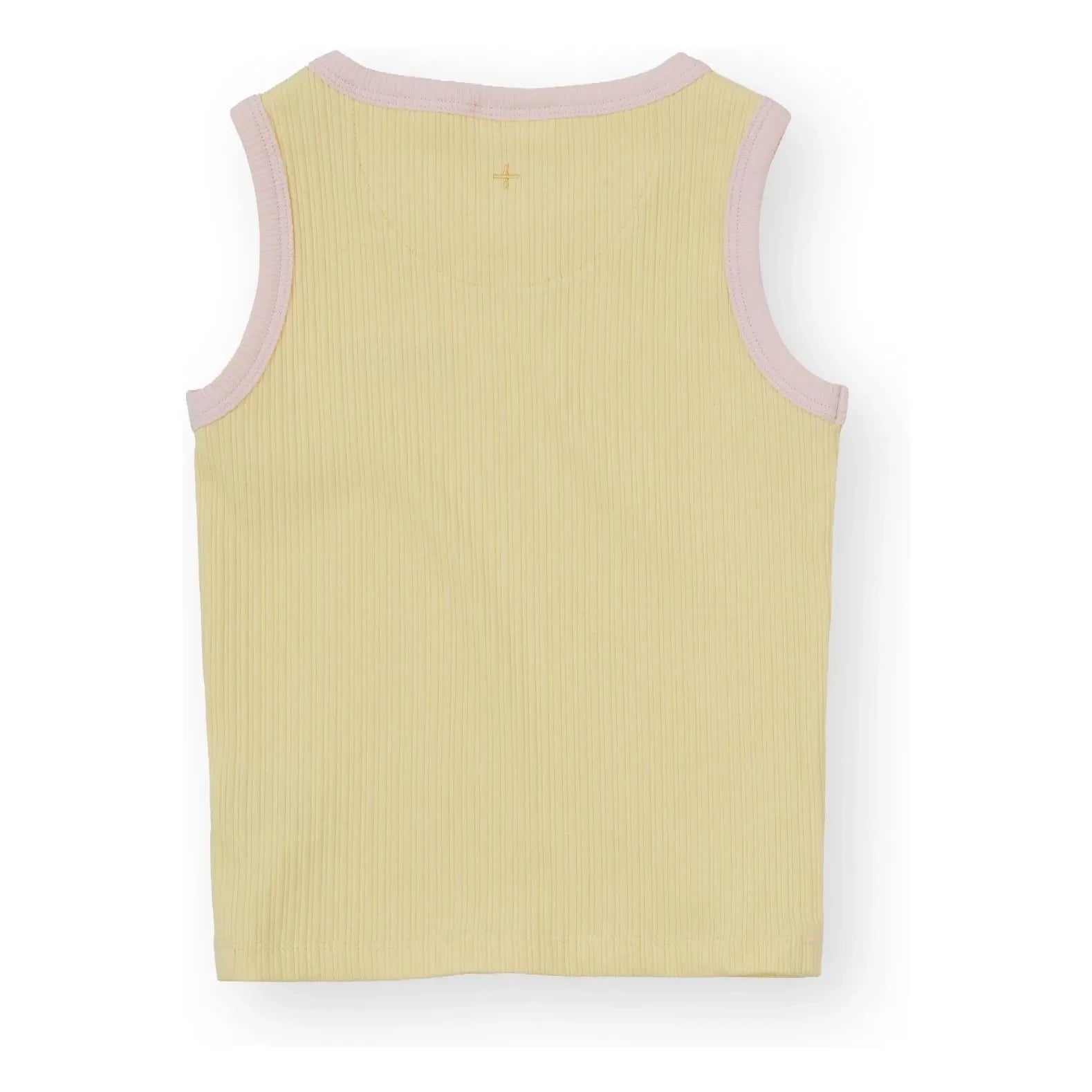 Goldie + Ace - Camiseta de tirantes acanalada en contraste | Amarillo